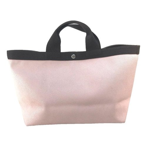 Pre-owned Herve Chapelier Cloth Tote In Pink