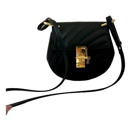 Pre-owned Chloé Drew Leather Crossbody Bag In Black