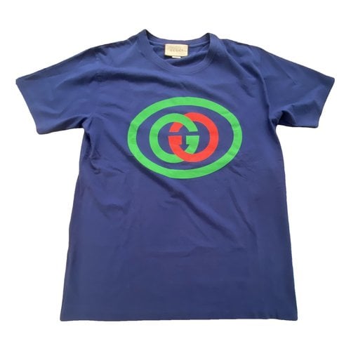 Pre-owned Gucci T-shirt In Blue