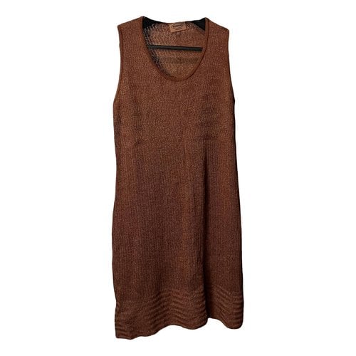 Pre-owned Missoni Mid-length Dress In Brown