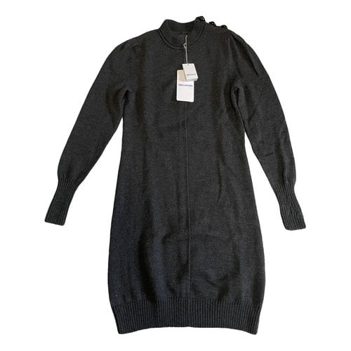Pre-owned Zadig & Voltaire Wool Mid-length Dress In Anthracite