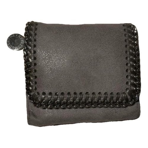 Pre-owned Stella Mccartney Leather Wallet In Grey