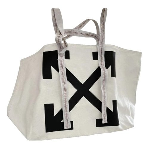 Pre-owned Off-white Cloth 48h Bag In White