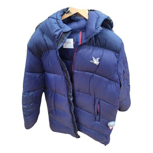 Pre-owned Chevignon Puffer In Navy