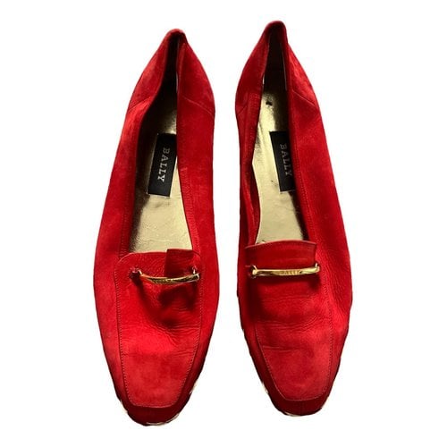 Pre-owned Bally Leather Espadrilles In Red