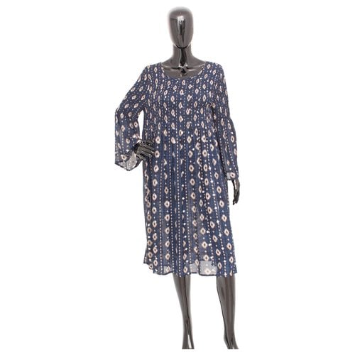 Pre-owned Munthe Mid-length Dress In Blue
