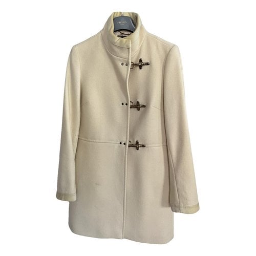 Pre-owned Fay Cashmere Trench Coat In Beige