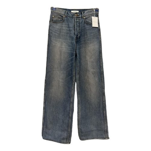 Pre-owned Zimmermann Straight Jeans In Blue