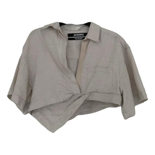 Pre-owned Jacquemus Linen Shirt In Beige