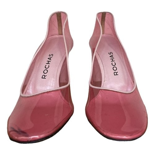 Pre-owned Rochas Heels In Pink
