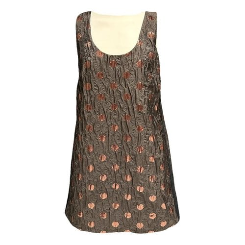 Pre-owned Marc By Marc Jacobs Mini Dress In Brown