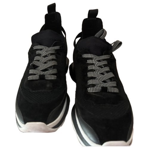 Pre-owned Dsquared2 High Trainers In Black