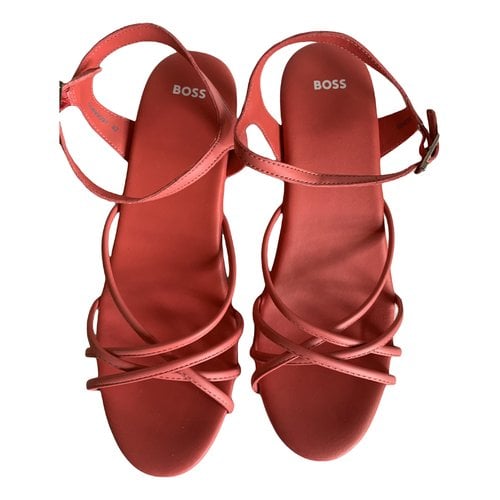 Pre-owned Hugo Boss Sandals In Pink