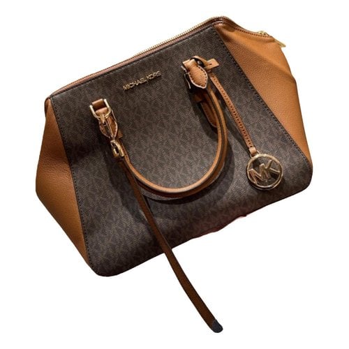 Pre-owned Michael Kors Leather Crossbody Bag In Brown