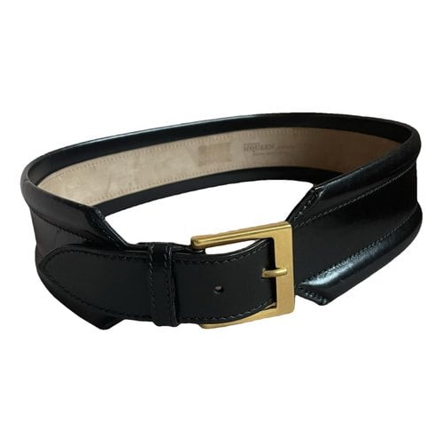 Pre-owned Alexander Mcqueen Leather Belt In Black