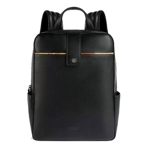 Pre-owned Alviero Martini Leather Travel Bag In Black