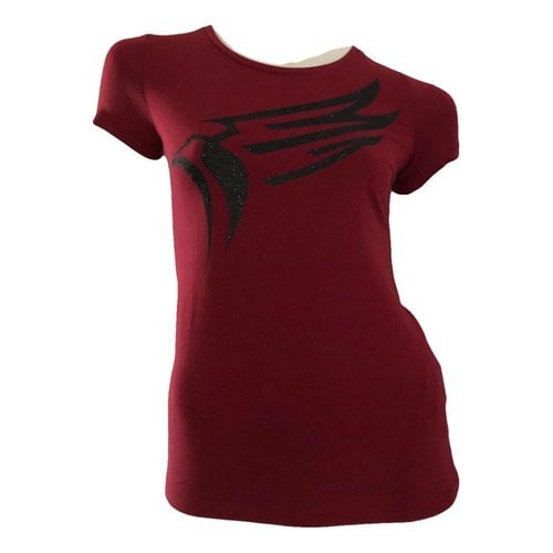 Pre-owned Roberto Cavalli T-shirt In Burgundy