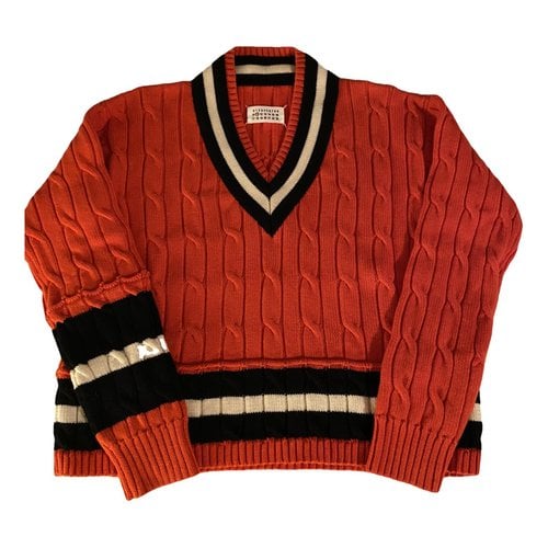 Pre-owned Maison Margiela Wool Pull In Red