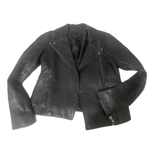 Pre-owned Marc By Marc Jacobs Leather Jacket In Black