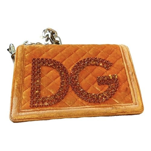 Pre-owned Dolce & Gabbana Dg Girls Leather Handbag In Orange