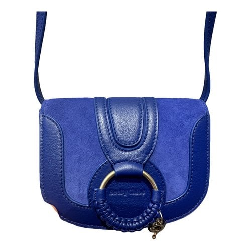 Pre-owned See By Chloé Leather Handbag In Blue