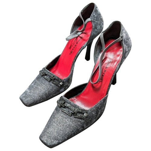 Pre-owned Sonia Rykiel Glitter Heels In Grey