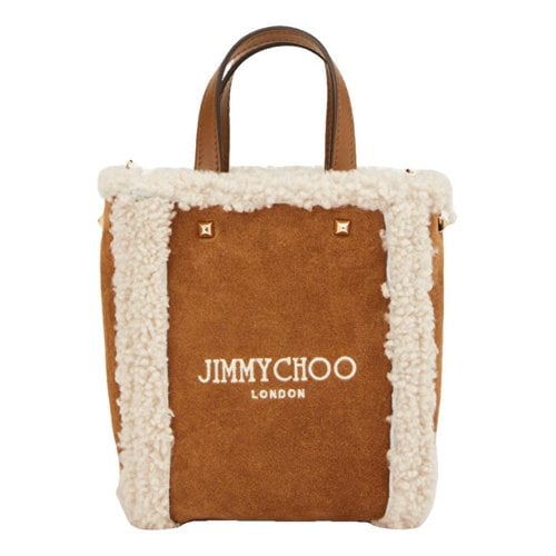 Pre-owned Jimmy Choo Cloth Handbag In Brown