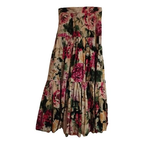 Pre-owned Dolce & Gabbana Maxi Skirt In Multicolour