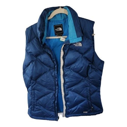 Pre-owned The North Face Short Vest In Blue