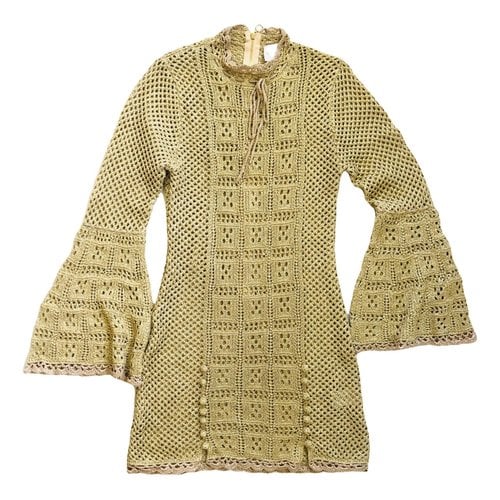 Pre-owned Alice Mccall Mini Dress In Gold