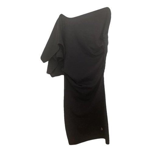Pre-owned Attico Mini Dress In Black
