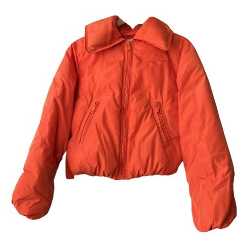 Pre-owned Ganni Jacket In Orange