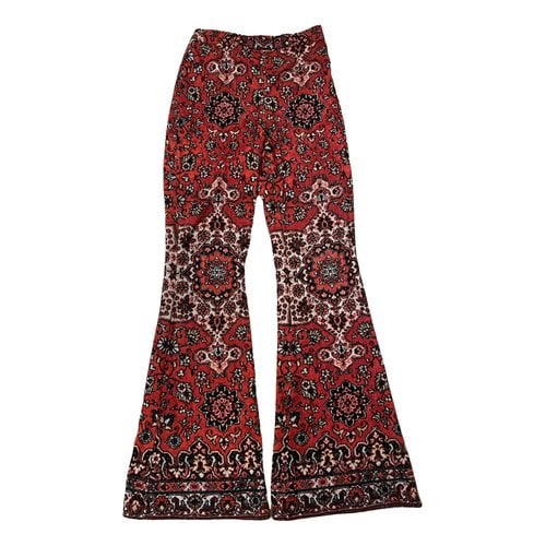 Pre-owned Moschino Large Pants In Red