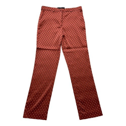 Pre-owned Etro Trousers In Orange