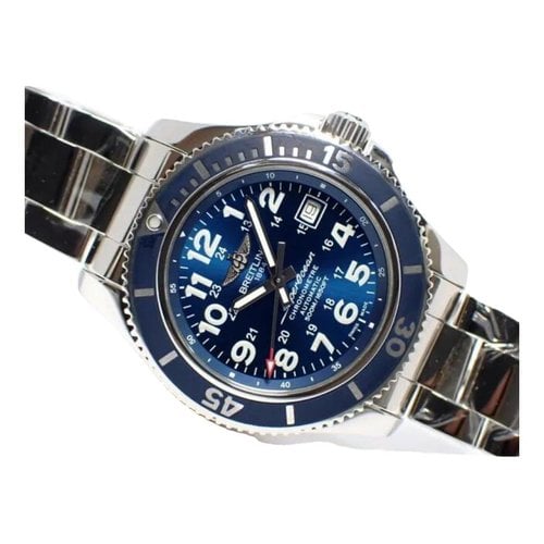 Pre-owned Breitling Superocean Watch In Blue