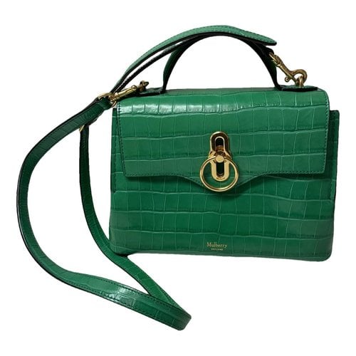 Pre-owned Mulberry Seaton Leather Handbag In Green