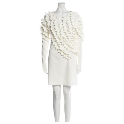 Pre-owned Dries Van Noten Mini Dress In White