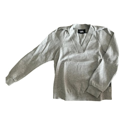 Pre-owned Karl Lagerfeld Sweatshirt In Grey