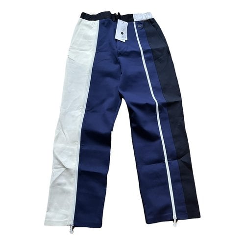 Pre-owned Lacoste Trousers In Blue