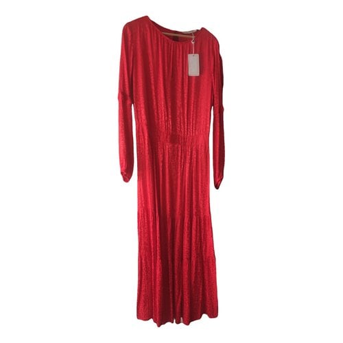 Pre-owned Dolores Promesas Maxi Dress In Red