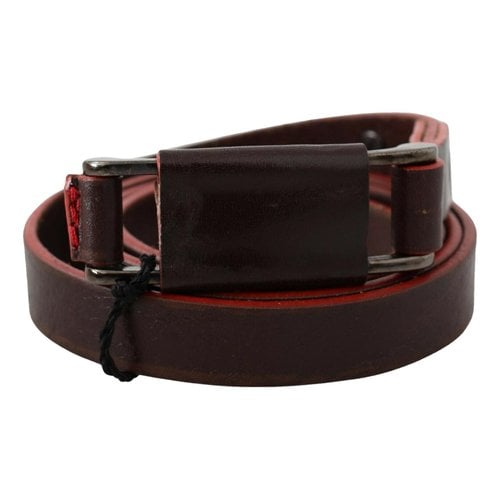 Pre-owned Costume National Leather Belt In Brown