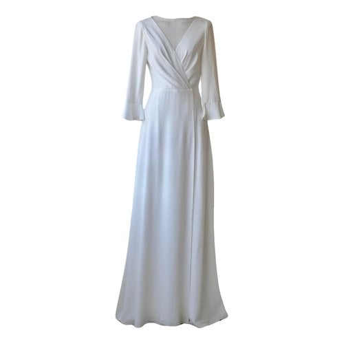Pre-owned Tara Jarmon Maxi Dress In White