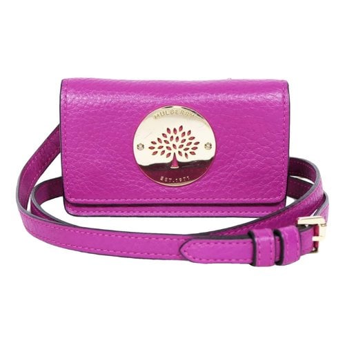 Pre-owned Mulberry Leather Mini Bag In Purple