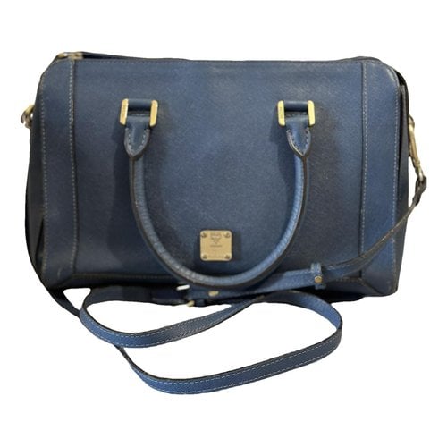 Pre-owned Etro Leather Handbag In Blue