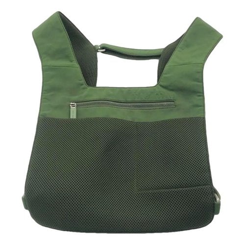 Pre-owned Miu Miu Backpack In Green
