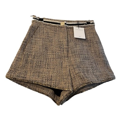 Pre-owned Sandro Shorts In Beige