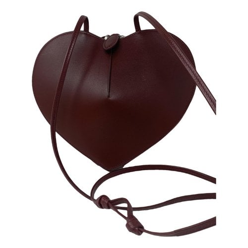 Pre-owned Alaïa Leather Handbag In Burgundy