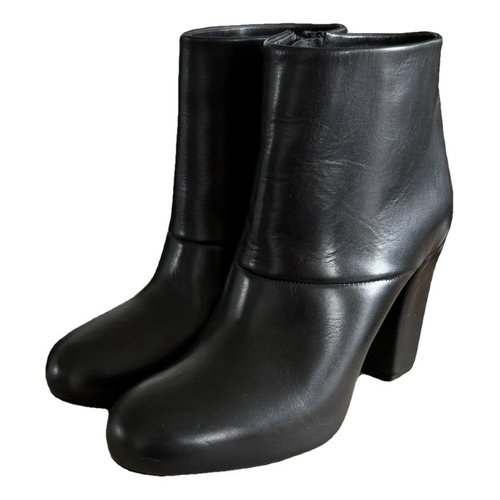 Pre-owned Lemaire Leather Boots In Black