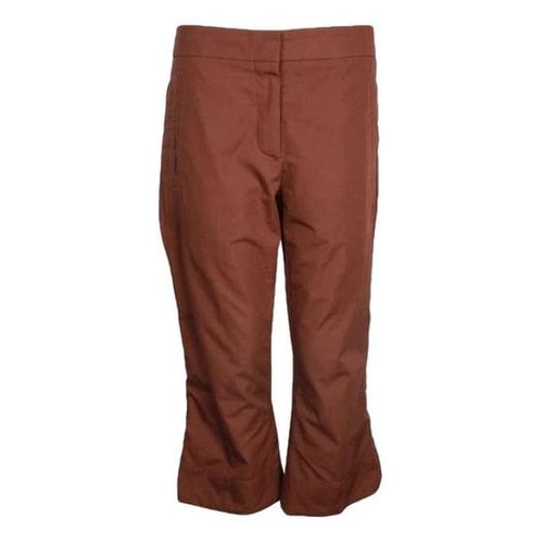 Pre-owned Louis Vuitton Trousers In Brown