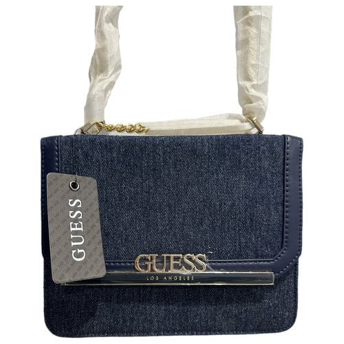Pre-owned Guess Crossbody Bag In Blue
